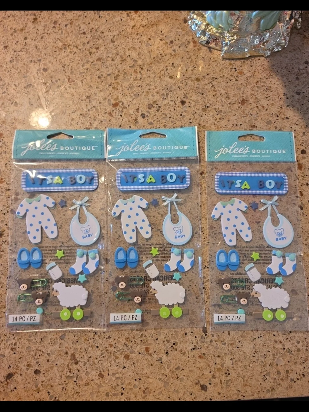 Jolee's 'It's a Boy' Baby Sticker Set Lot